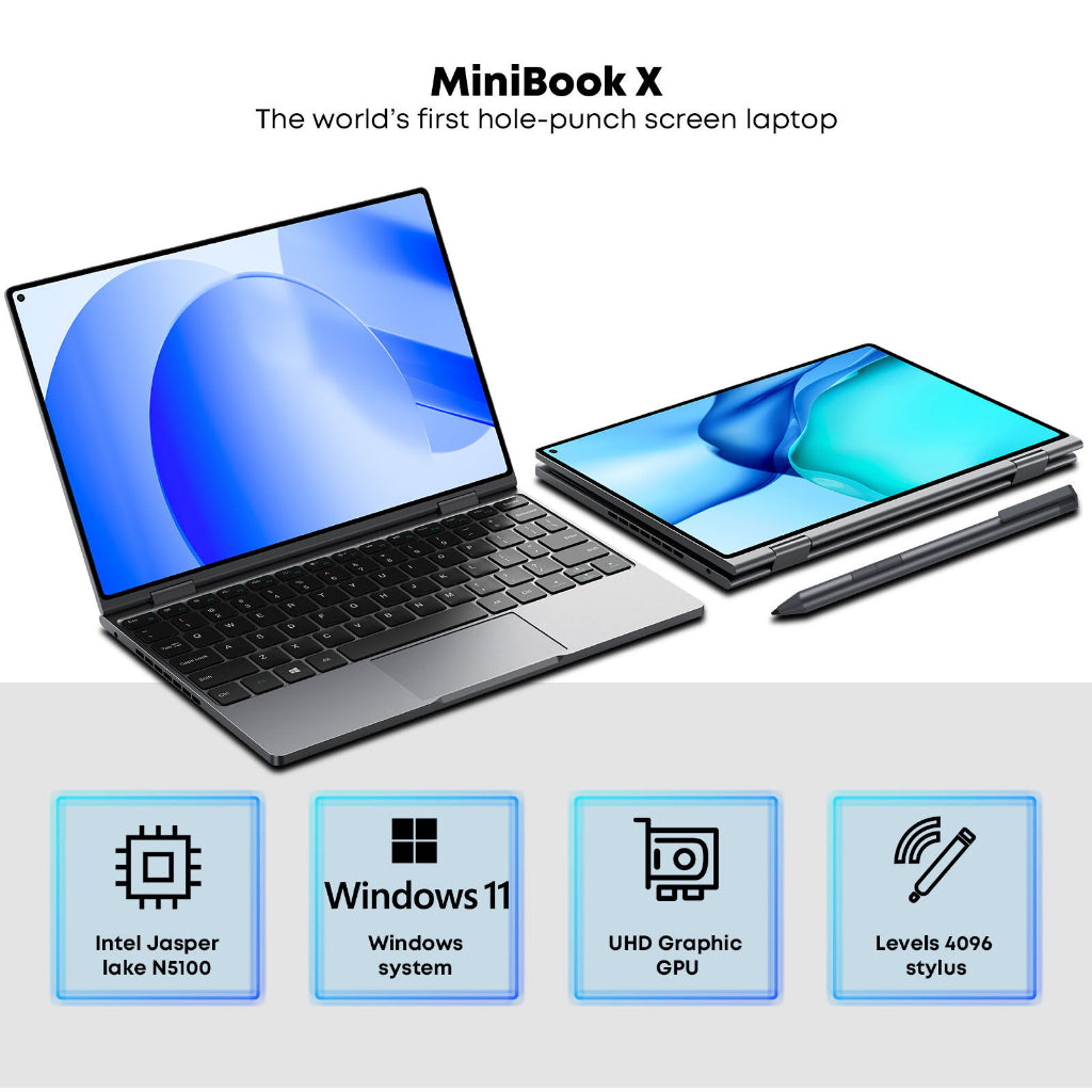 CHUWI MiniBook X 2-in-1 Touchscreen Laptop